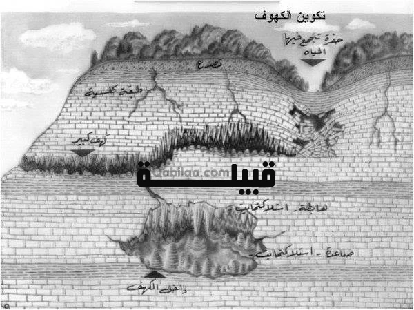 تتشكل معظم الكهوف الجوفية بفعل الماء على الصخور