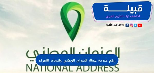 رقم خدمة عملاء العنوان الوطني واتساب للأفراد