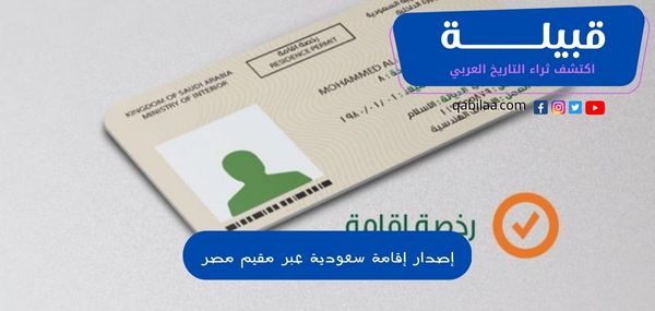 إصدار إقامة سعودية عبر مقيم مصر