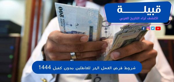 شروط قرض العمل الحر للعاطلين بدون كفيل 1444