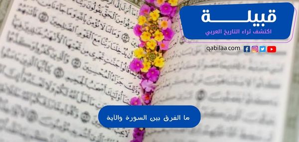  ما الفرق بين السورة والآية