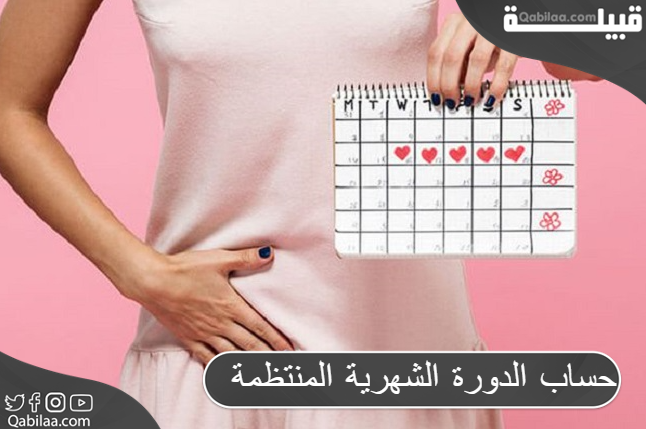 حساب الدورة الشهرية المنتظمة