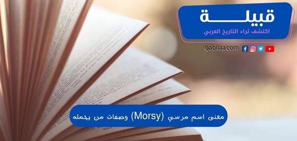 معنى اسم مرسي (Morsy) وصفات من يحمله