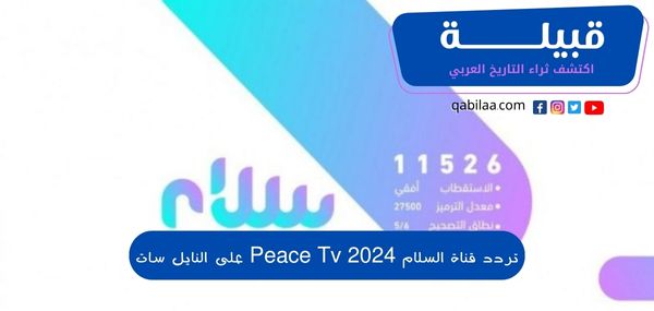 تردد قناة السلام 2025 Peace Tv على النايل سات