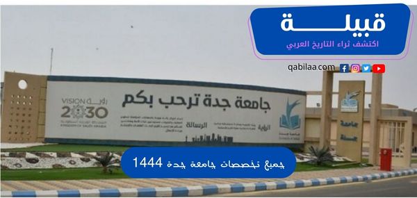 جميع تخصصات جامعة جدة 1444