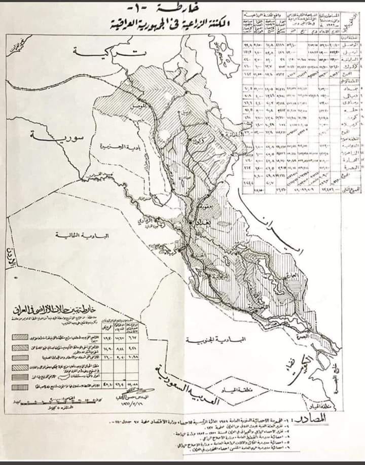 خارطة نادرة للعراق عام 1961