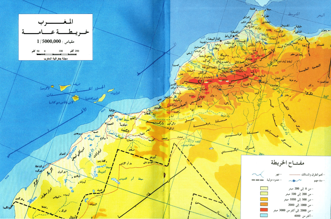 خريطة المغرب