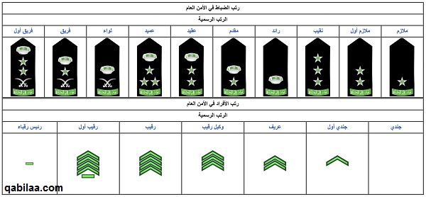 رتب الشرطة