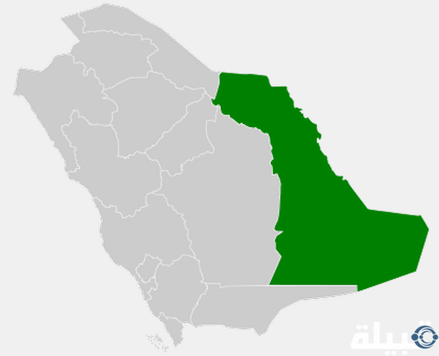 خريطة المنطقة الشرقية بالمملكة