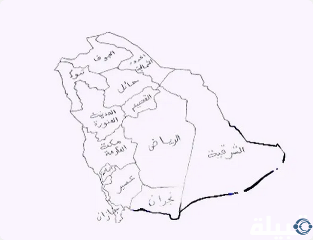 رسم خريطة المملكة العربية السعودية