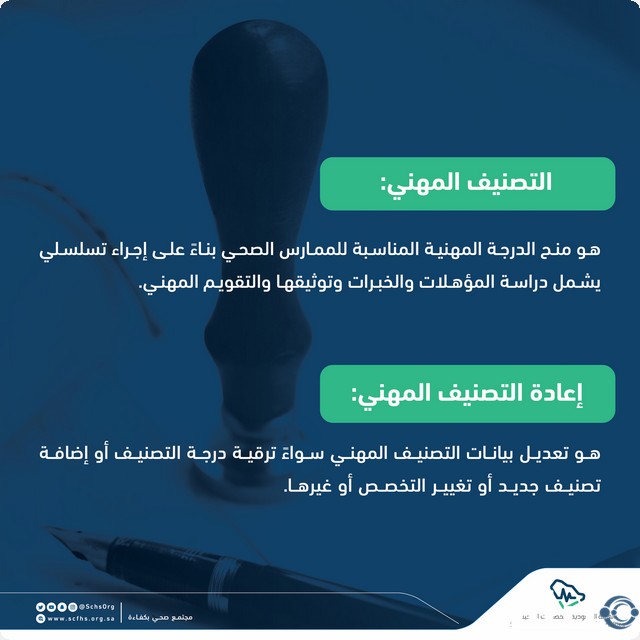 تصنيف الهيئة السعودية للتخصصات الصحية