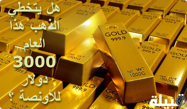 هل يتخطي الذهب هذا العام 3000 دولار للأونصة